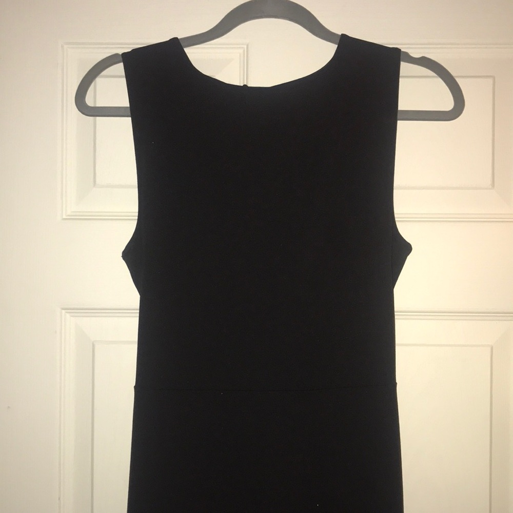 Black Open Back Gown